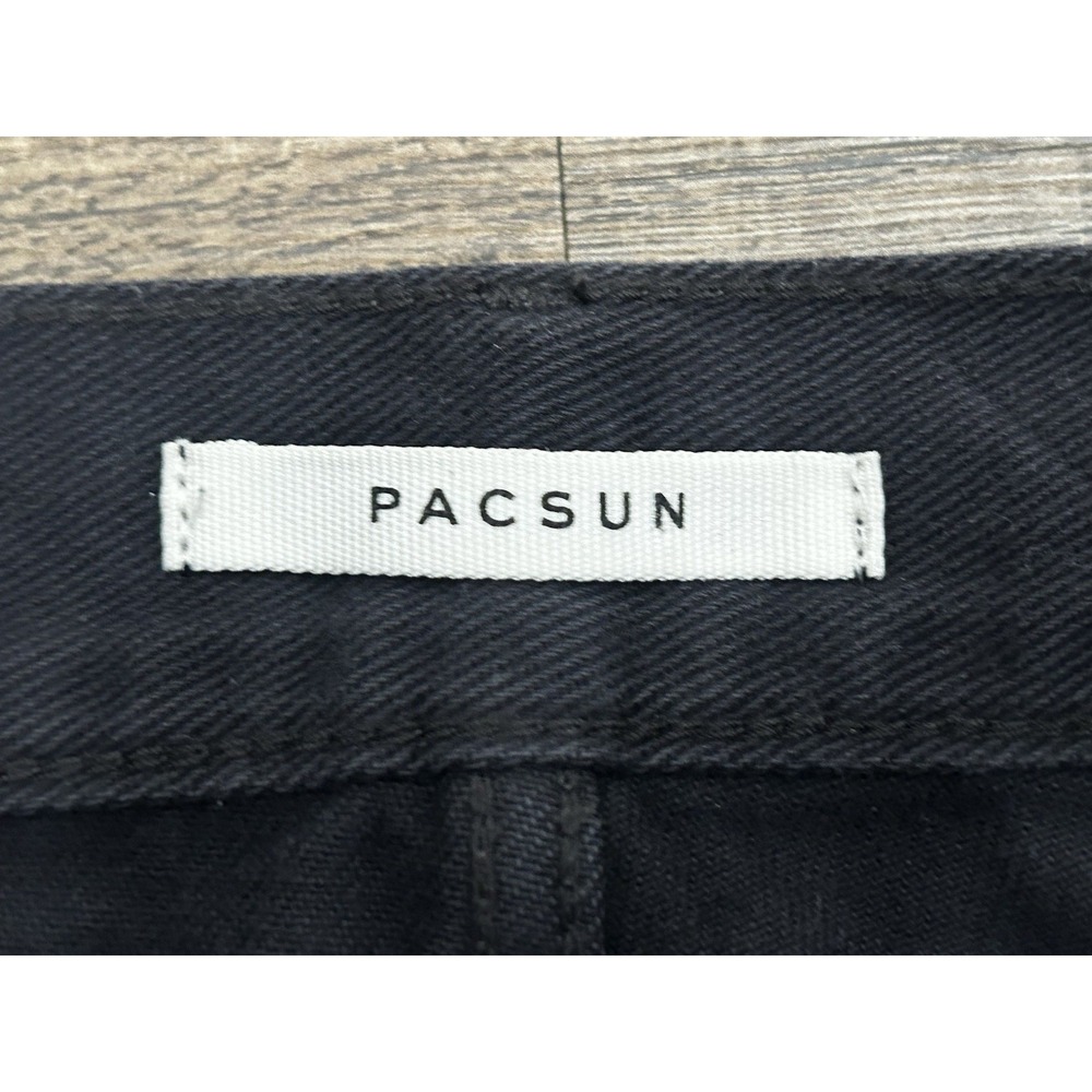 Pacsun‎ Ultra High Rise Slim Ripped Distressed Black Jeans Women's Size 25 - Picture 8 of 10